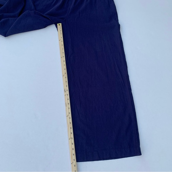 CASLON Women’s Line Blend Wide Leg Pull-On Pants Size Large Navy - Picture 10 of 14